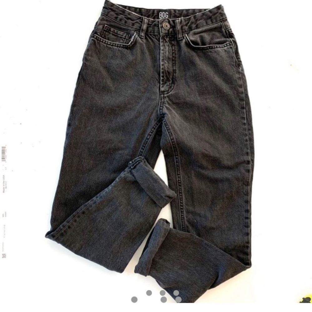BDG (Urban outfitters) dark grey mom jeans